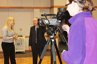 Photo of a student working a camera during an interview. Link to Life Stage Gift Planner Ages 60-70 Situations. Photo of a student working a camera during an interview. Link to Life Stage Gift Planner Ages 60-70 Situations.